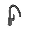 Hansgrohe Dřezová baterie Vernis Shape M35 s otočným ramínkem černý mat 71871670