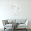 drevo zivota Drevený strom na stenu SILUETA Farebný vzor: Biela, Rozmery (cm): 80
