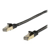 StarTech.com 10m CAT6A Ethernet Cable, 10 Gigabit Shielded Snagless RJ45 100W PoE Patch Cord, CAT 6A 10GbE STP Network Cable w/Strain Relief, Black, Fluke Tested/UL Certified Wiring/TIA - Category 6A