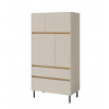 Meblar Šatníková skriňa LUCA LC05 | béžová/dub olejovaný