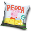 Carbotex Detský vankúšik Prasiatko Pepina v Žltom Aute