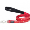 Red Dingo nylonové vodítko pre psa Swiss Cross