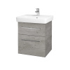 Dreja Umývadlová skrinka Q MAX SZZ2 55 - D01 Betón / Úchytka T04 / D01 Betón