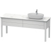 DURAVIT Luv stojaca skrinka pod umývadlo vpravo, pod dosku, 2 zásuvky, 1733 x 570 x 743 mm, biela matná lakovaná, LU9563R3636
