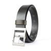 Kožený opasok SILVER-TRICK, šírka 3.3cm - Olivová (VSILVER-TRICK-OL)