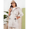 Sivá jarná parka s kapucňou, ty4287-XXL XXL