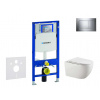 Geberit Duofix Set predstenovej inštalácie, klozetu Gaia a dosky softclose, tlačidlo Sigma30, chróm/chróm mat SANI11CA1133