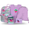 BAAGL SET 5 Zippy Lavender: aktovka, peračník, sáčok, zástera, peňaženka
