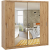 MEBLINE Skriňa s posuvnými dverami so zrkadlom 220 BONEY BO11 dub artisan