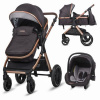 Multifunkční kočárek Coccolle Melora Diamond black 3v1 (322061560)