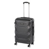 Stredný kufor TraveLux Max s pevným vekom 68x45x25 cm čierny