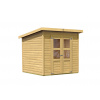 Dřevěný domek KARIBU MERSEBURG 4 (68154) natur LG1746