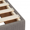 vidaXL Boxspring posteľ s matracom sivohnedá 120x190 cm látka - Šedohnedá - 153189-51294
