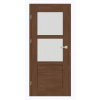 ERKADO SET Rámové dvere FORZÍTIA 5 presklené, fólia Premium Orech +zárubeň+kľučka ERK-FORZITIA5-PremiumOrech