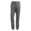adidas Fleece Tapered Cuff 3-Stripes Joggers DkGrey/White XL