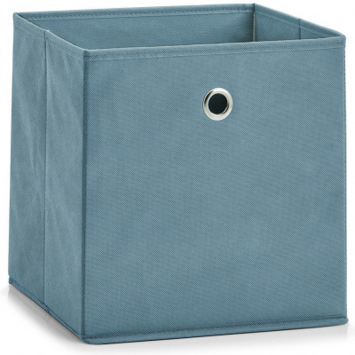 Zeller Látkový úložný box 28x28x28 cm kouřově modrý