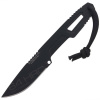 Vega Extrema Ratio 04.1000.0222/BLK/S6 SATRE nôž na krk 6,8 cm, celočierna, celooceľový, puzdro Kydex