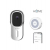 iGET HOME Doorbell DS1 White + Chime CHS1 White (DS1 White + Chime CHS1 White)