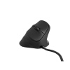 Vertikálna myš Natec CRAKE 2 PRO/Vertikálna/Optická/Pre pravákov/12 400 DPI/Drôtové USB-A/Čierna NMY-2272