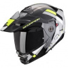 SCORPION prilba na motocykel ADX-2 GALANE, čierna/strieborná/fluo žltá, veľ. XL