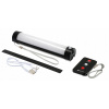 Akumulátorová lampa Mikado LED 100 W USB vstup, s držiakom na zavesenie
