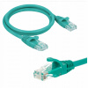 Patchcord RJ45, Netrack, lisovaná koncovka, kategória 5e UTP, 0,25 m, zelený