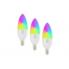 Immax NEO SMART sada 3x žiarovka LED E14 6W RGB+CCT barevná a biela, stmívatelná, WiFi 07716C