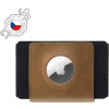 Peňaženka FIXED Tiny Wallet for AirTag z pravej hovädzej kože hnedá (FIXWAT-STN2-BRW)