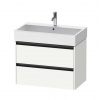 Duravit Ketho.2 Umývadlová skrinka, 55x78x46 cm, 2 zásuvky, matná biela K25277018180000