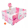 Aga4Kids Ochranná ohrádka pre deti plastová 186x192x64 cm ružová