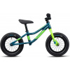 GHOST balančný bicykel Powerkiddy 12 Dirty Modrá/metallic lime - lesklý