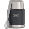 Termoska na jídlo THERMOS Icon se skládácí lžící a šálkem - granite (žulová) 0,47l