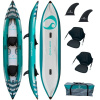 Nafukovací kajak SPINERA Hybris 410 2x Pádlo kajak SCOPREGA KWB FIBERGLASS ADJ 210-240 cm
