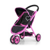 MILLY MALLY Detský golfový kočík pre bábiky Susie Prestige Black 63x38x62 čierna