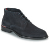 Tommy Hilfiger Polokozačky CORE RWB HILFIGER SUEDE L BOOT Modrá