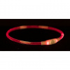 Trixie Flash light ring USB, blikací obojok, L-XL: 65 cm/ ø 8 mm