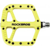 Pedál RockBros, PL,LSL Flat nylon, 9/16, žlto/zelený