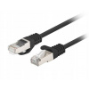 Patchcord Lanberg FTP kat. 6 0,5 m čierny 10-pack