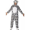 Smiffy's Adult Unisex Dalmatian Costume, Jumpsuit with Hood, Party Animals, Serious Fun, Size