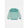 United Colors of Benetton detský sveter s bavlnou 18PFH103B.P.Stagionale tyrkysová 90