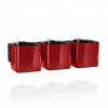 Lechuza CUBE Glossy Green Wall Home Kit - Scarlet Red High Gloss