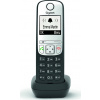 SIEMENS GIGASET A690HX - DECT/GAP přídavné sluchátko vč. nabíječky pro bezdrátový telefon, barva černá/ stříbrná