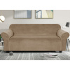 Elastický plyšový poťah na trojmiestnu pohovku BestBerg / sand