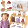 Viga Toys VIGA Drevená zmrzlináreň 6-dielna zmrzlinová súprava Viga Toys VIGA Drevená zmrzlináreň 6-dielna zmrzlinová súprava