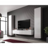 Cama Meble Obývačka VIGO SLANT 2, biela/biely lesk