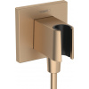 Hansgrohe FixFit E, kolienko s držiakom sprchy, kartáčovaný bronz, HAN-26889140