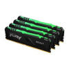 Kingston 64GB 3200MHz DDR4 CL16 DIMM (Kit of 4) 1Gx8 FURY Beast RGB