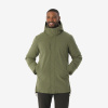 QUECHUA Pánska turistická parka NH500 nepremokavá do -10°C zelená S