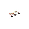 Kabel SATA napájecí na 2x SATA 90°, rozdvojka,15cm (CC-SATAM2F-02)
