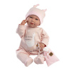 Llorens 74108 New Born - realistická bábika bábätko so zvukmi a mäkkým látkovým telom - 42 cm